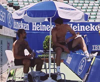 Nicolas Kiefer and Marat Safin (2001 Australian Open)