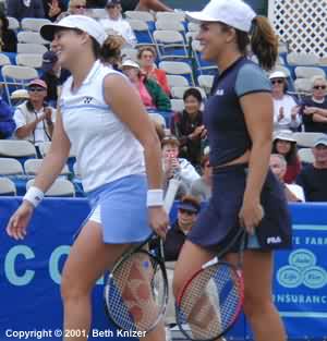 Monica Seles and Jennifer Capriati (2001 State Farm Championships in Scottsdale)