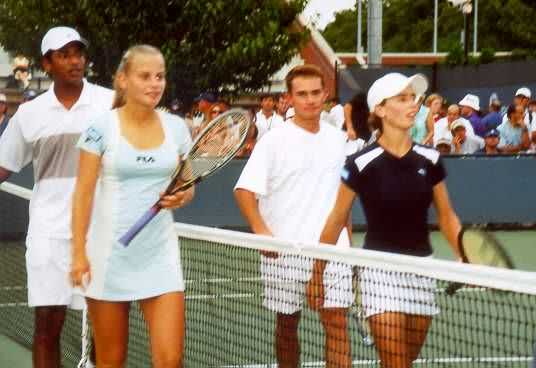 Jelena Dokic, Cara Black, Wayne Black, Mahesh Bhupathi (2001 US Open)