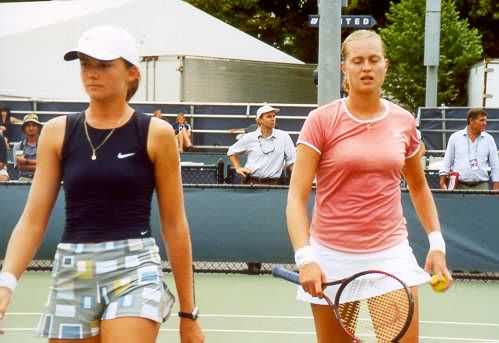 Daniela Hantuchova and Elena Bovina (2001 US Open)