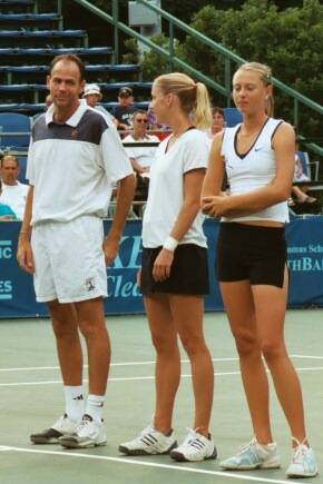 Maria Sharapova, Brent Haygarth, Samantha Reeves (2002 World Team Tennis)