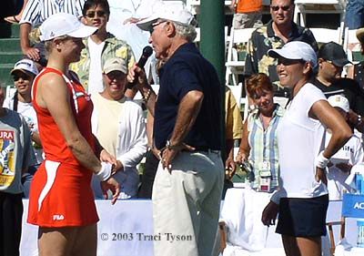 Ai Sugiyama and Kim Clijsters (2003 Acura in Los Angeles)