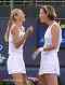 Maria Sharapova and Lindsay Davenport