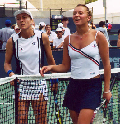 Olga Barabanschikova and Catalina Castano (2003 US Open)