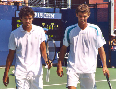 Gustavo Kuerten and John van Lottum (2003 US Open)