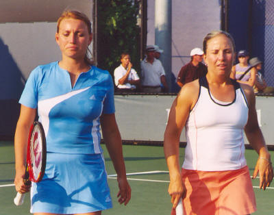 Karina Habsudova and Amanda Augustus (2003 US Open)
