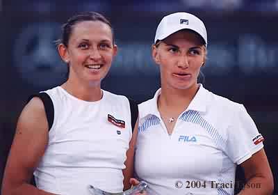 Elena Likhovtseva and Svetlana Kuznetsova (2004 Indian Wells)