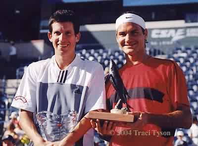 Roger Federer and Tim Henman