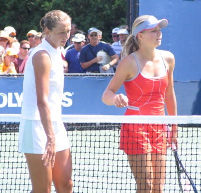 Elena Likhovtseva and Maria Kirilenko (2004 US Open)