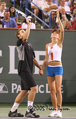Daniela Hantuchova and Andy Roddick (2005 Indian Wells)