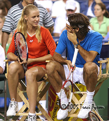 Elena Dementieva and Roger Federer (2005 Indian Wells)