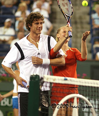Elena Dementieva and Marat Safin (2005 Indian Wells)