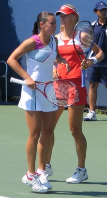 Elena Dementieva and Flavia Pennetta (2005 US Open)