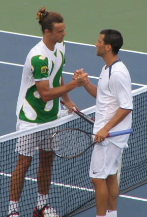 Gustavo Kuerten and Paul Goldstein (2005 US Open)