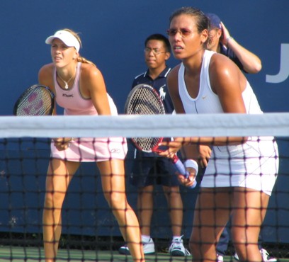 Nicole Vaidisova and Stephanie Foretz (2005 US Open)