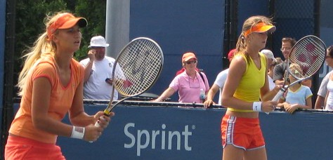 Daniela Hantuchova and Tatiana Golovin (2005 US Open)