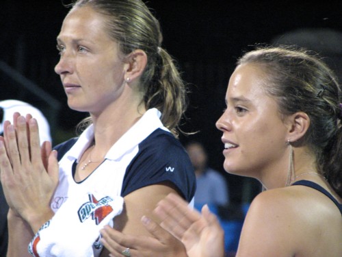 Elena Likhovtseva and Michelle Larcher de Brito (2007 World Team Tennis)