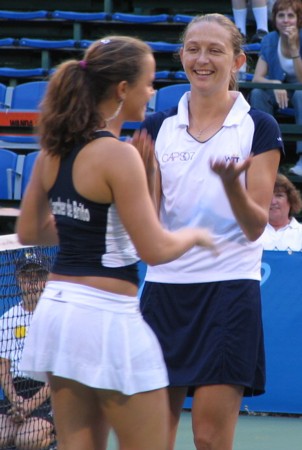 Elena Likhovtseva and Michelle Larcher de Brito (2007 World Team Tennis)