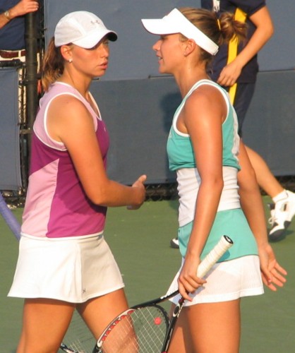 Vera Zvonareva and Ashley Harkleroad (2007 US Open)