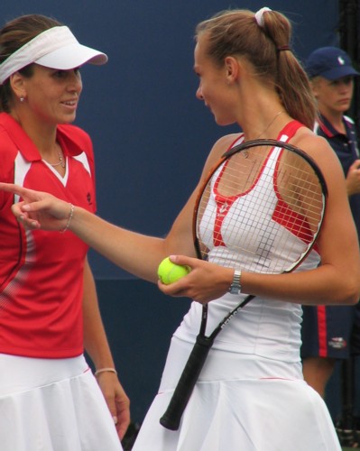 Magdalena Rybarikova and Ipek Senoglu (2008 US Open)